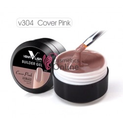 Gel UV / LED Venalisa Jelly de constructie si camuflaj de 15ml, Cod V304 Cover Pink + 1 Ulei de cuticule stilou Cadou